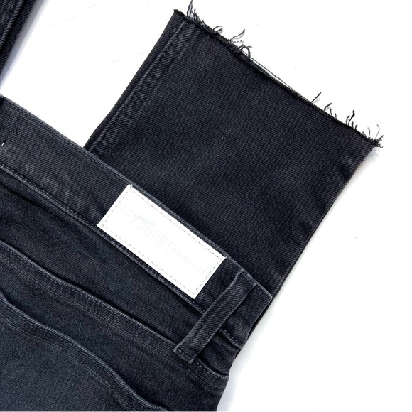 RE/DONE Originals High Rise Ankle Crop in Faded Black - Picture 7 of 7